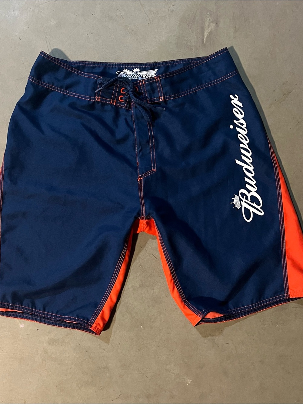 Budweiser Navy and Orange Board Shorts